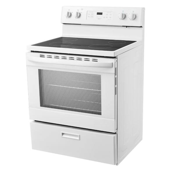 MER30B12AWWC - Genuine OEM Midea 30 in. 5.1 cu.ft White Freestanding Smoothtop Range Model